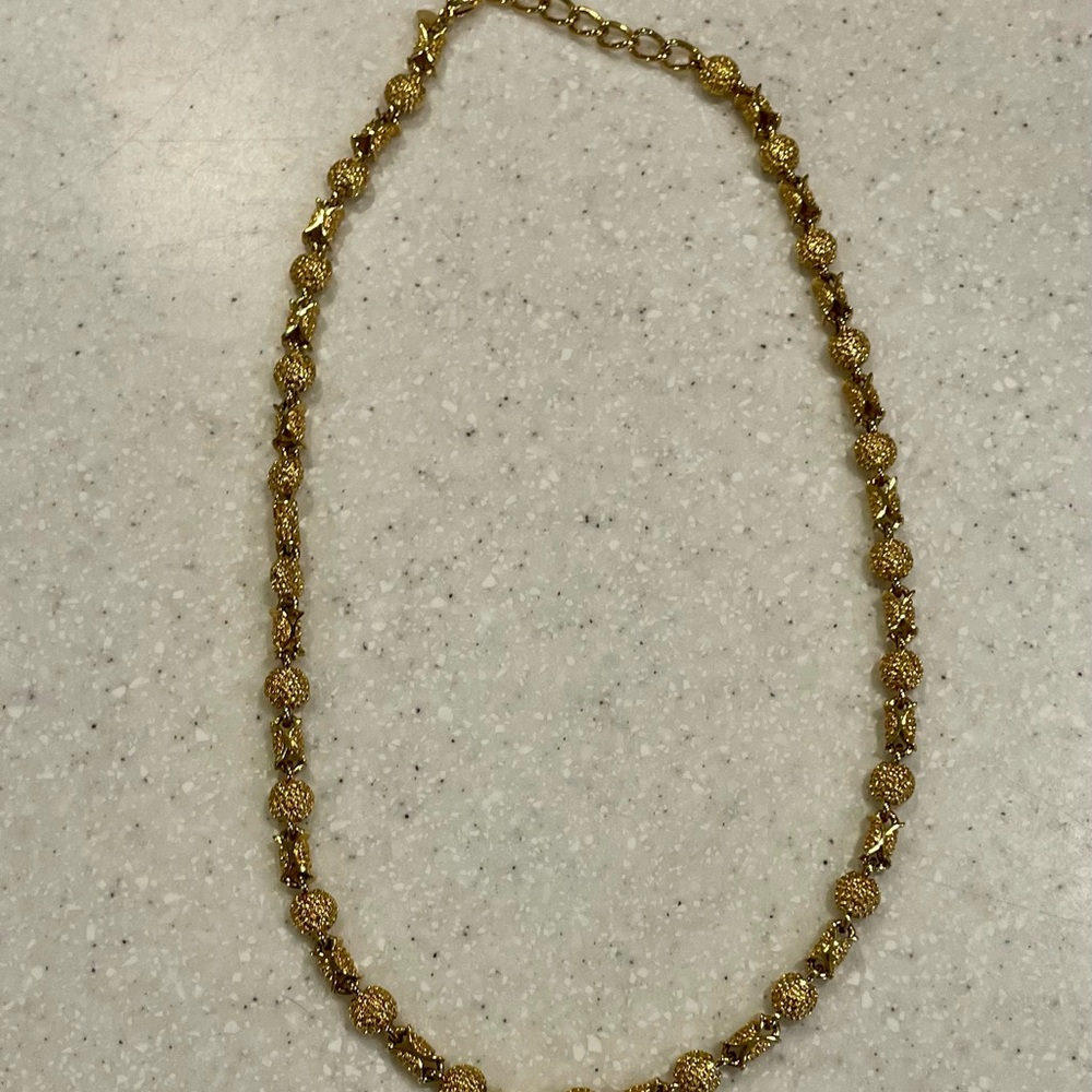Premier Designs Gold Textured Necklace